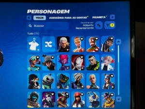 OG Fortnite com Cavaleiro Negro, Ceifador, Mako + 1.200 V-Bu