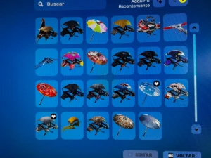 OG Fortnite com Cavaleiro Negro, Ceifador, Mako + 1.200 V-Bu