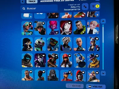 OG Fortnite com Cavaleiro Negro, Ceifador, Mako + 1.200 V-Bu