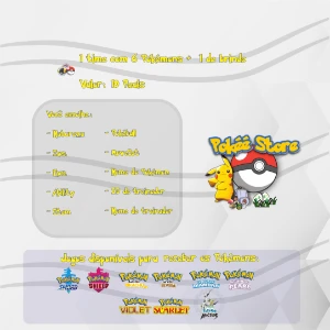 6 Pokémon Personalizados Monte Seu Time - Outros