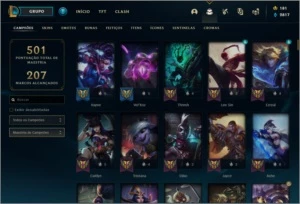 Conta LOL, 197 Skins, WW cinzento, Rammus Rei! Plat 3 TFT - League of Legends