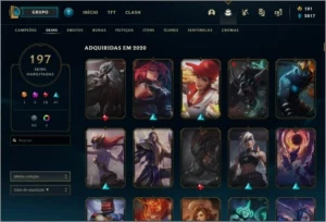 Conta LOL, 197 Skins, WW cinzento, Rammus Rei! Plat 3 TFT - League of Legends