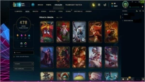 Conta League of Legends 478 Skins LOL