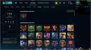 Conta League of Legends 478 Skins LOL