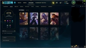 Conta League of Legends 478 Skins LOL