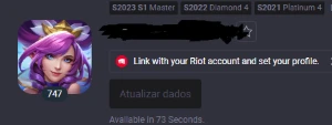 Conta >Mestre< League Of Legends LOL