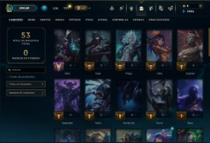 Platina 2 com 45 Champs e 11 Skins - League of Legends LOL