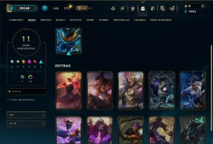 Platina 2 com 45 Champs e 11 Skins - League of Legends LOL