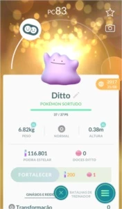 Conta com 2 deoxys e 1 ditto sortudo - Pokémon