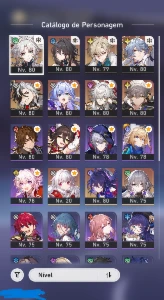 Conta Genshin Impact + Honkai Star Rail Diversos T5