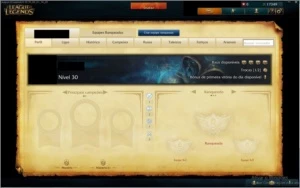 Conta League of Legends nível 30 unranked + 18000 IP LOL