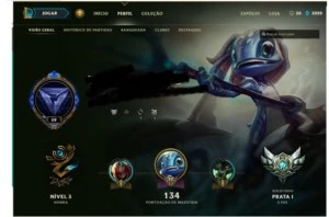 CONTA PRATA 1  LVL 60, 10 SKIN E 37 CHAMPS C/ E-MAIL - League of Legends LOL