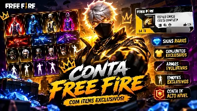 ⚡ CONTA FF APOSTADO 🔥 LV 15+ | 🥇 20K OURO | 💎 OFERTA