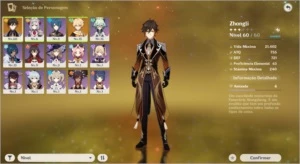 Zhongli + 7100 Gema Essencial - Genshin Impact
