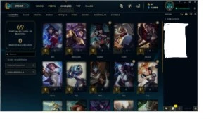 CONTA  SMURF LOL  UNRANKED L 30 - League of Legends