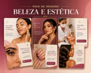 Pack Exclusivo De Imagens Para O Nicho De Estética E Beleza