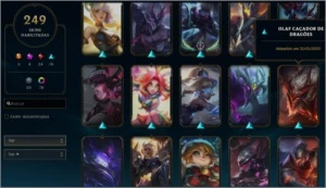 Conta de LOL Com 250 Skins Plat 4 com todos os champs - League of Legends