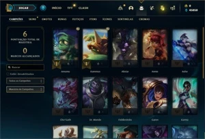 Conta ouro 4 com 21 Champs e 2 Skins + 13 Fragmentos - League of Legends LOL