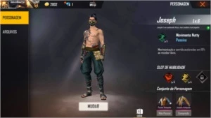 Conta Free Fire Conjunto Angelical , samurai , cowboy