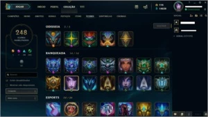 Conta Diamante 260 skins - League of Legends LOL