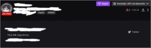 10,000 Seguidores Twitch - Organicos (Seguidores De Vdd) - Redes Sociais