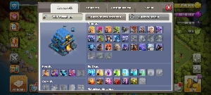 Conta Clash Of Clans CV12 FULL com skin de herói