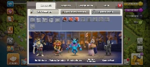 Conta Clash Of Clans CV12 FULL com skin de herói