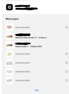 Conta Clash Of Clans CV12 FULL / BRINDE: Conta Clash Royale 