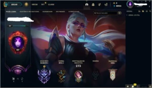 Conta LoL Level 387 Diamante 1 114 campeões - League of Legends