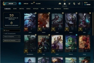 Conta Diamante 1 com 24 Champs e 4 Skins + 17 Fragmentos - League of Legends LOL