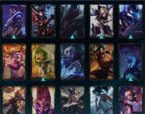 Conta de League of Legends, Platina 2, nível 146 e 35 skins LOL