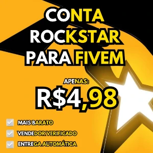 [Mais Vendido] Conta Rockstar Para Fivem! - GTA