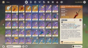 [AR 54] Arlecchino + Arma Assinatura - Navia/ Genshin+Honkai - Genshin Impact