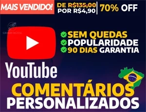 [Promoção] Comentários Brasileiros Youtube | 24h Online