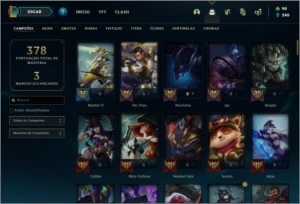 Conta prata 2 com 111 champs, 72 skins (MAIN JG) - League of Legends LOL