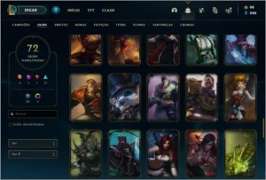 Conta prata 2 com 111 champs, 72 skins (MAIN JG) - League of Legends LOL