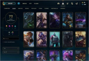 Conta prata 2 com 111 champs, 72 skins (MAIN JG) - League of Legends LOL