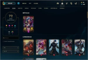 Conta prata 2 com 111 champs, 72 skins (MAIN JG) - League of Legends LOL