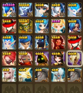 Conta Inciante com mais de 10 NAT4 - Summoners War