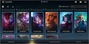 Conta ouro com 45 skins - League of Legends: Wild Rift LOL WR