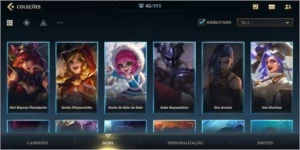 Conta ouro com 45 skins - League of Legends: Wild Rift LOL WR