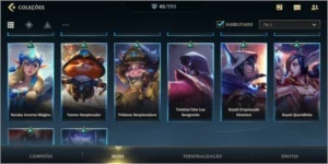 Conta ouro com 45 skins - League of Legends: Wild Rift LOL WR
