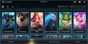 Conta ouro com 45 skins - League of Legends: Wild Rift LOL WR
