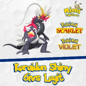 Koraidon Shiny 6IVs LEGÍTIMO - Pokemon Scarlet & Violet - Outros