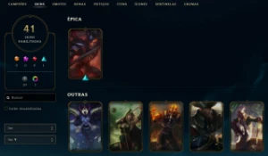 Conta League of Legends Full Acesso - 106 Champs e 41 Skins LOL