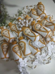 Terço de Crochê - Lembrancinha - Artesanato e Personalizados