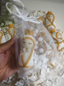 Terço de Crochê - Lembrancinha - Artesanato e Personalizados