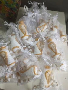 Terço de Crochê - Lembrancinha - Artesanato e Personalizados