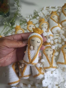 Terço de Crochê - Lembrancinha - Artesanato e Personalizados