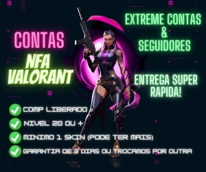 Conta Nfa Valorant Para Nivel 20 Ou + Para Competitivo
